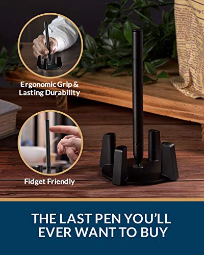 Novium Hoverpen - Luxury Pen For Men & Women, Vertically Standing Executive Ballpoint Pen With Top Grade Free-Flowing Ink & Refill, Unique Gifts For Men, Cool Desk Decorations, Office Decor For Men #TOP2