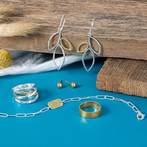 Silpada 'After All' Sterling Silver with 14K Yellow Gold Plating Link Bracelet, 7" + 1"4