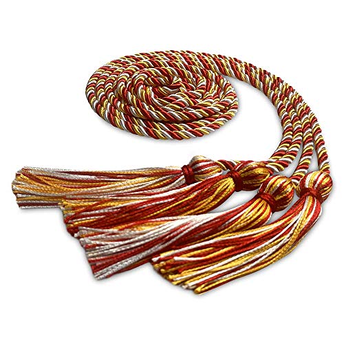 Image of Endea Graduation Double Honor Cord Three-Color (Red /Gold /White)