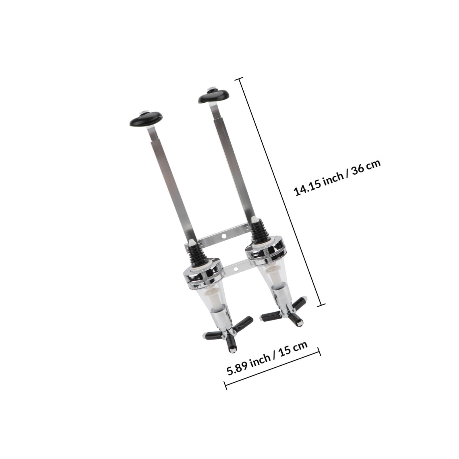 ABOOFAN 2 Dispensador De Vino Máquina Dispensadora De Vino Dispensador De Licor Bebidas Cerveza Dispensador De Botellas Cóctel Whisky Montado En La Pared Aleación De Aluminio Agua con Gas