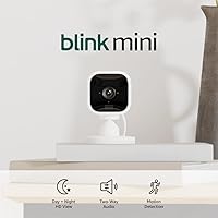 Blink Mini 2-Pack: Compact 1080p HD Indoor Smart Security Cameras, Night Vision, Motion Detection, Two-Way Audio, Alexa Compatible