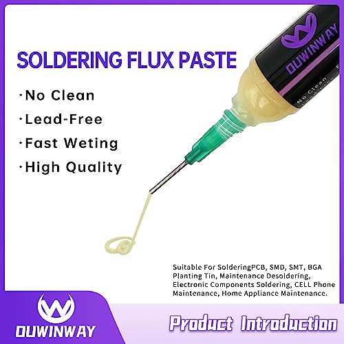 Image of 1-pack no clean soldering flux paste,solder flux for Electrical Soldering,For Copper Pipe Brazing, Tin soldering,10cc /bottle