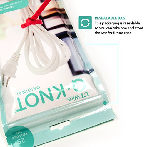 50 Q*Knot Rubber Zip Ties Reusable Fasteners Heavy Duty Cords Crafts Assortment By Ut Wire #TOP2