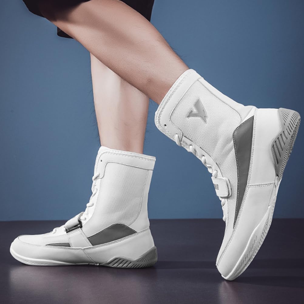 Men's Boxing Shoes Wrestling Fitness Training Non-Slip Rubber Sole Breathable Powerlifting Bodybuilding Boots Weightlifting