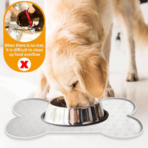 Dog-Food-Mat-Anti-Slip-Silicone-Dog-Bowl-Mat-Thicker-Pet-Placemat-Waterproof-Cat-Feeder-Pad-with-Raised-Edge-Puppy-Kitten-Feeding-Mats-Suitable-Small-Medium-Sized-Dogs-Cats-Eating-Tray Dog Food Mat Anti Slip Silicone Dog Bowl Mat Thicker Pet Placemat Waterproof Cat Feeder Pad with Raised Edge Puppy Kitten Feeding Mats Suitable Small Medium Sized Dogs Cats Eating Tray