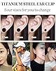 ZAMXHUG Fausse Boucle d'oreille Homme - 4 Paires Boucle d'oreille,Boucles d'oreilles Magnétiques en Acier Inoxydable pour Les Hommes Femme Rond Fausse Boucle d'oreille Clip Non-Piercing Noir 6-12mm #3