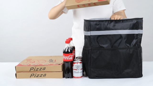 Grand Sac De Livraison De Nourriture Isotherme En Tissu De Bœuf De 50 L