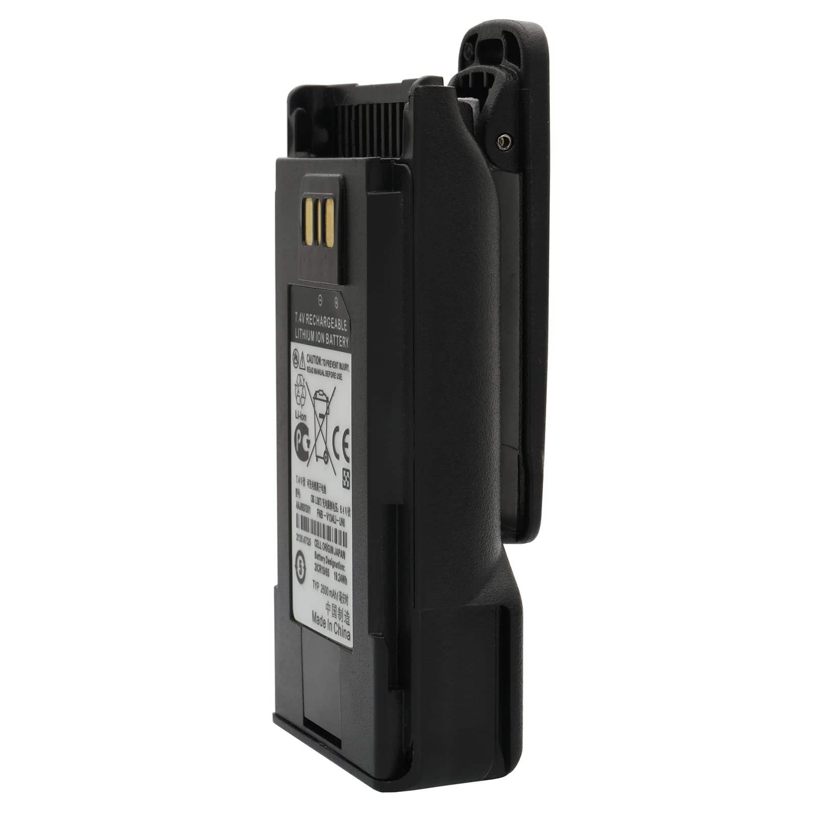 VX Series Portable Radio Battery 5 Pack FNB-V134 2600mAh Battery Replacement For VX Series Portable Radios With Belt Clips Fnb-v134 2600mAh Li-ion Battery Replacement Vx Radio