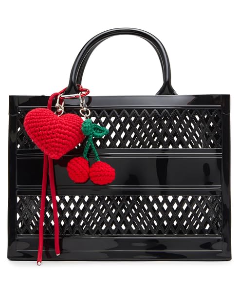 Madden Girl AKIT Mini Jelly Tote Black