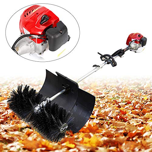 BTdahong 2.3HP 52CC Powerful Handheld Cleaning Sweeper Rake Electric Lawn Sweeper
