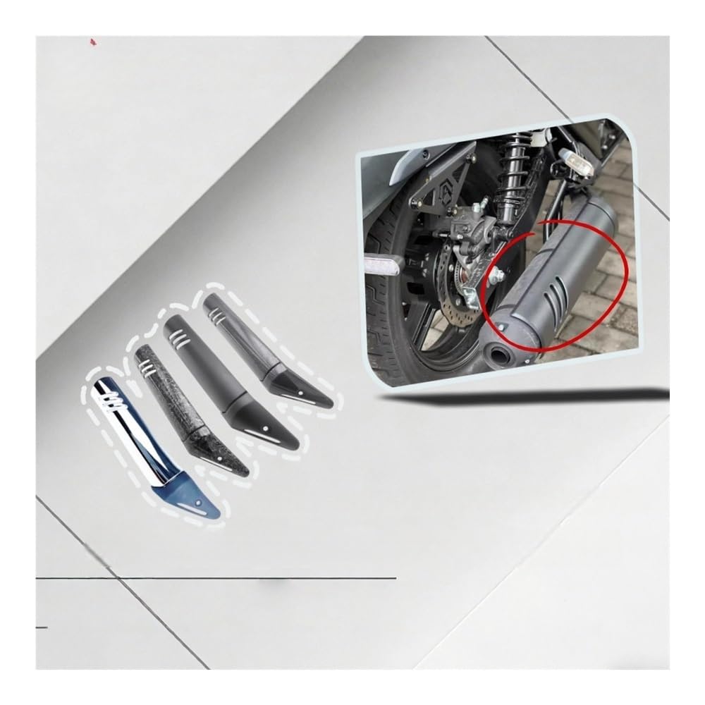 Cubierta Calor Silenciador Para TR300 HJ300-3A | Silenciador De Escape, Cubierta Decorativa, Protector Térmico, Piezas Motocicleta Modificadas Para TR300 HJ300-3A
