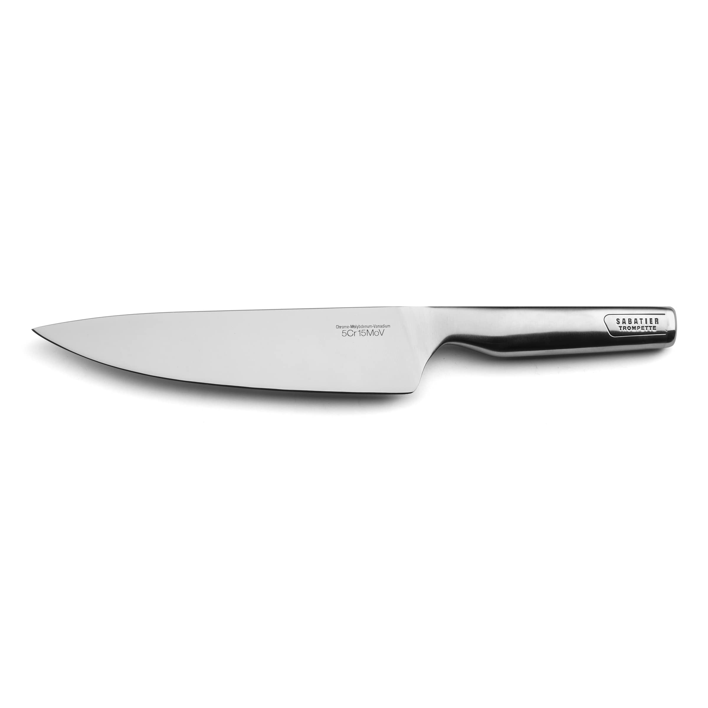 Couteau de chef Sabatier Trompette Asean 32.5 cm manche tout inox et lame satinée