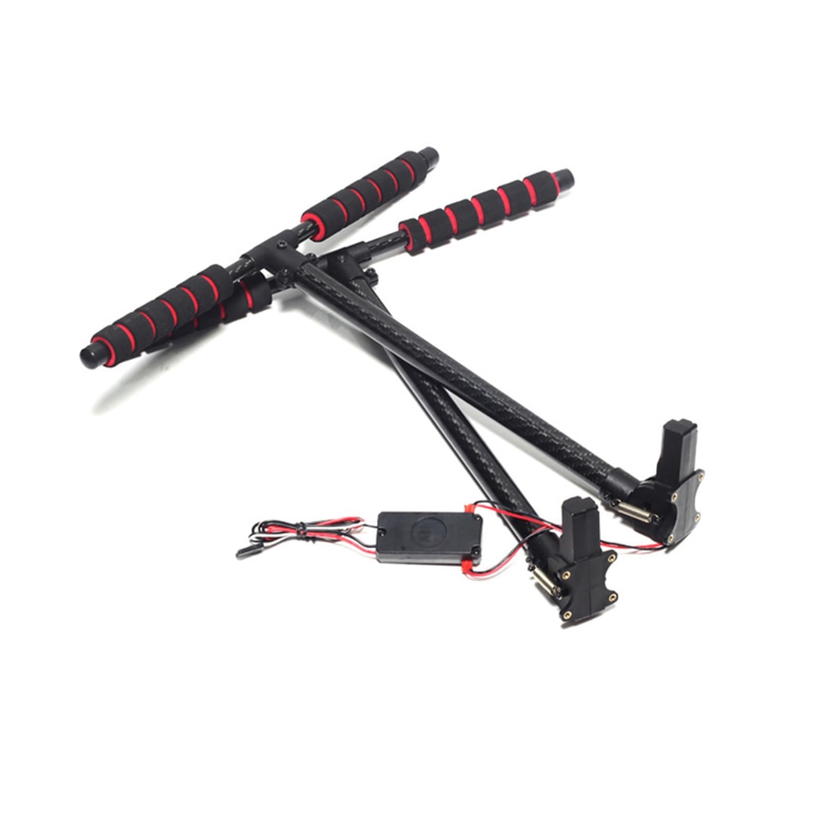 Patín De Tren De Aterrizaje Electrónico Alto En Forma De T De Fibra De Carbono for RC FPV Quadcopter Multicóptero Hexacóptero S500 S550 F550 Quick(170 fix)