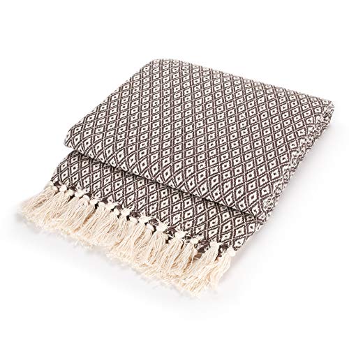 EHC Super Soft Cotton Große Überwurfbezüge Bis zum 2-Sitzer-Sofa oder Doppelbett-Braun – Bild 6