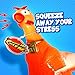 Animolds Squeeze Me Rubber Chicken Toy | Screaming Squeaky Chicken for Kids & Dogs | Novelty Prank Gag Gift (1 Pack Solid)