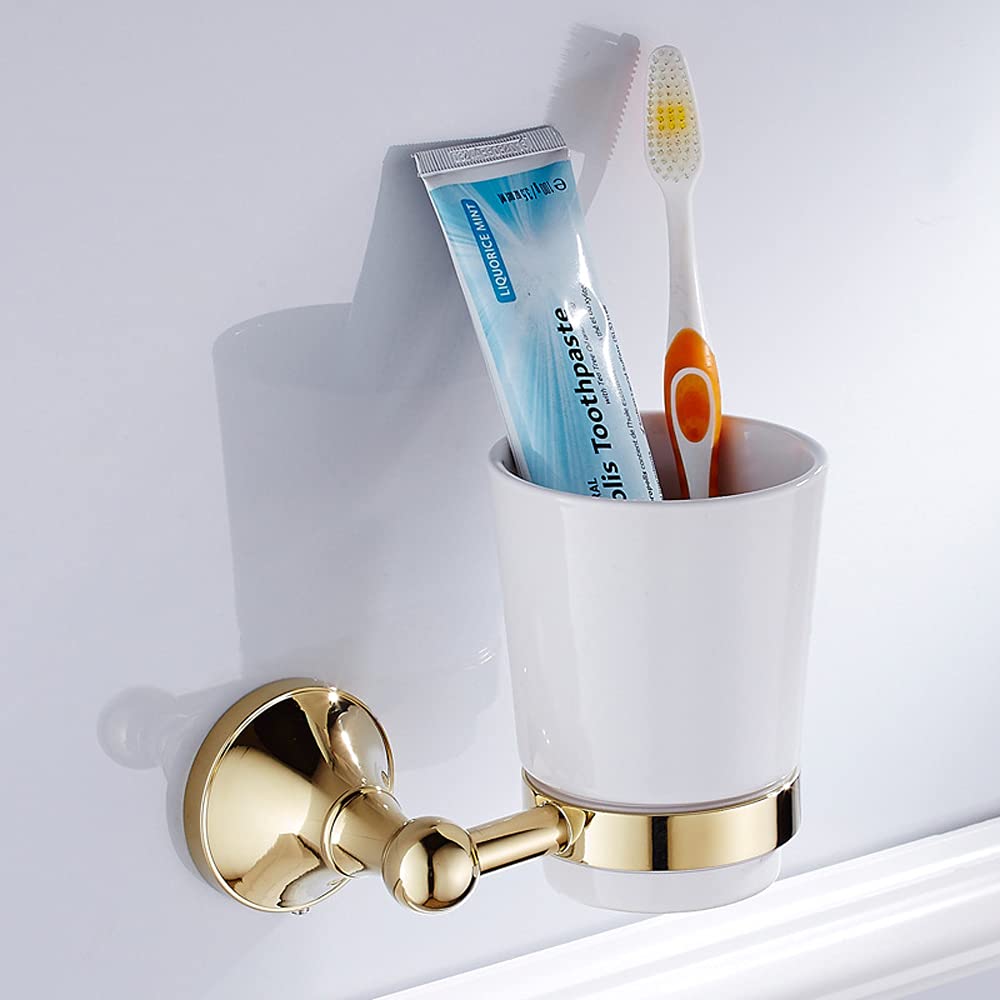 Szczotkowany d naścienny uchwyt na szczoteczkę do zębów - Ceic Tumbler i pasta do zębów nizer - Slish Bathroom Sto for s & Cups - matowy wzór Ceic