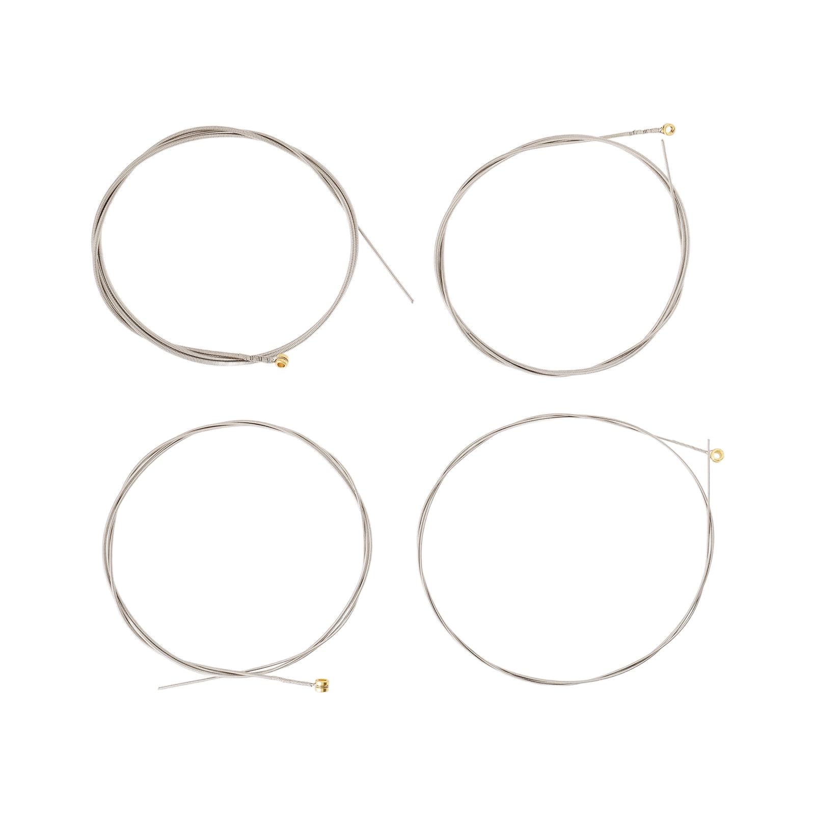 Micro Traders 1 Set 4-String Bass Strings Replacement Part Nickel Plated Steel Electric Bass Guitar Strings with Nanoweb Coating Long Scale Light/Medium Strings .045 .065 .085 .105