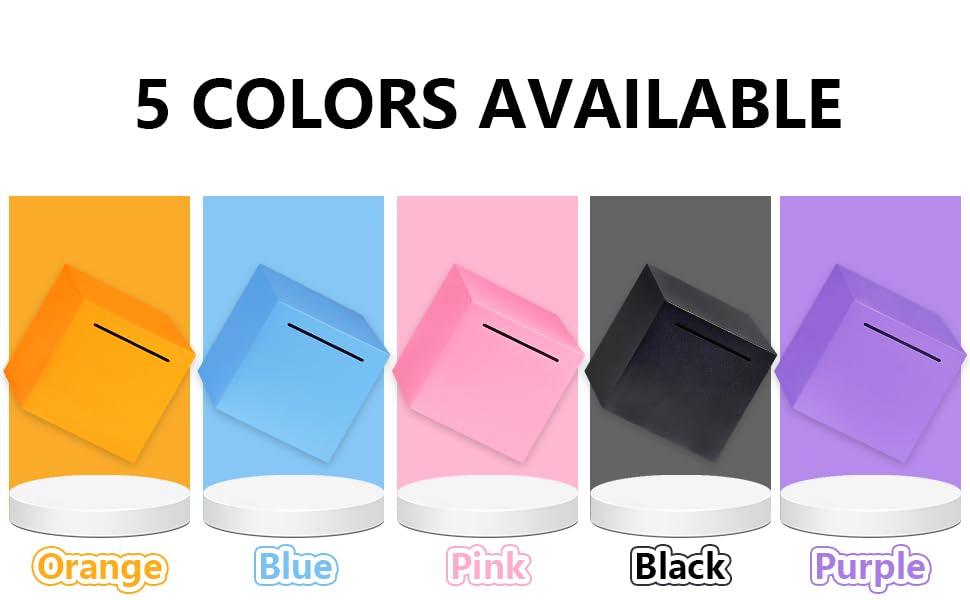 Adult Piggy Bank Money Safe for Adults Must Break to Open Piggy Bank-Stainless Steel Saving Box for Cash, DIY Sticker,Unbreakable Metal Safe Box for Everyone(4.72 inch) (Blue) - Image 8