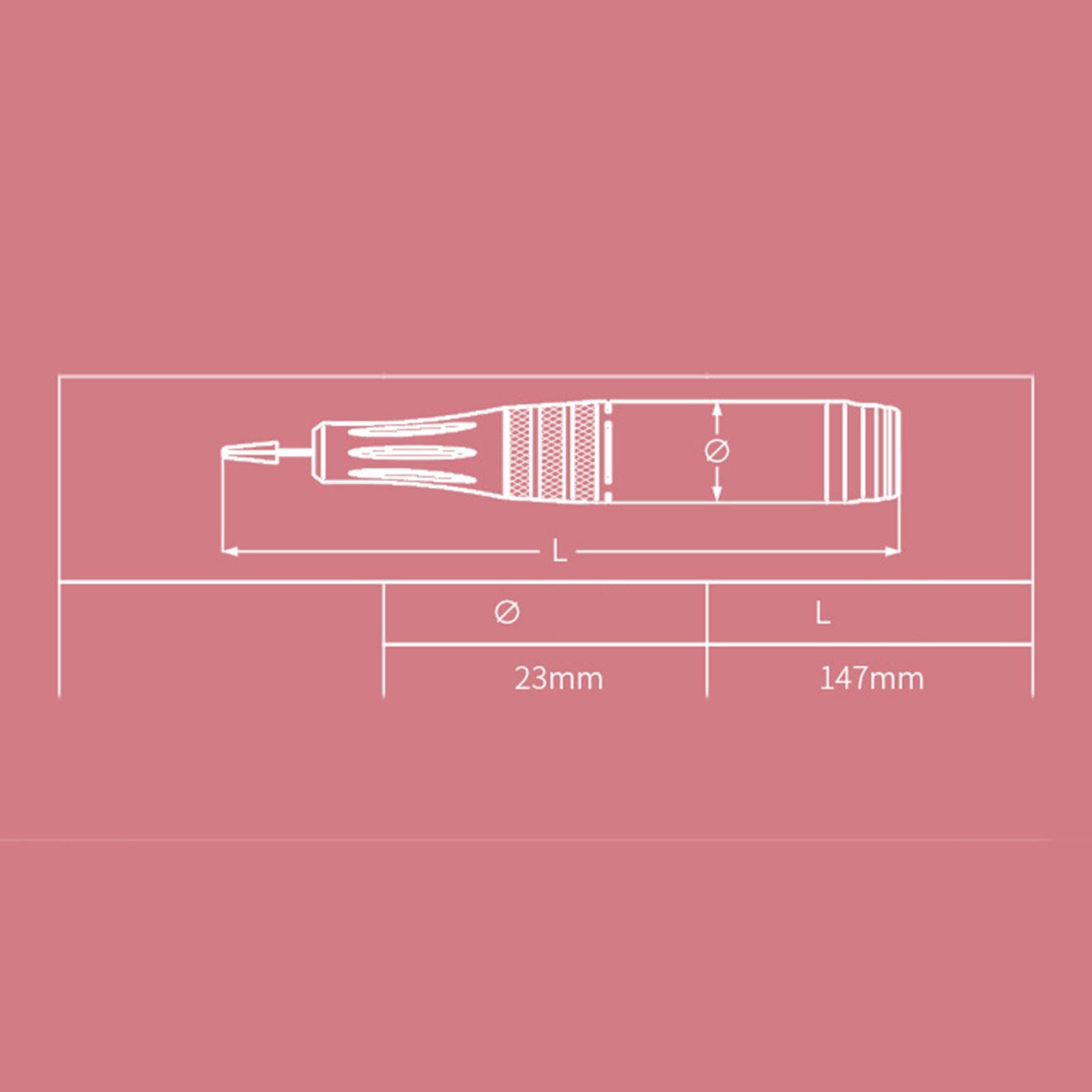 Lima de Uñas Eléctrica Máquina Pulidora Portátil Recargable con Pantalla Controlador USB Conjunto de 6 Brocas 6 Bandas Lijadoras Adecuada, Plata