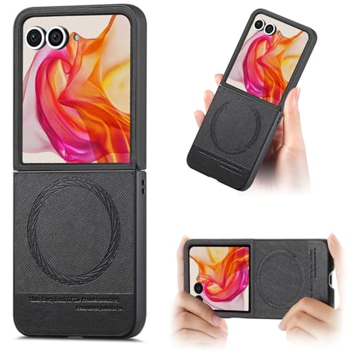 Motorola razr 50ultra�p �����^�}�O�l�b�g���U�[�P�[�X�AMagSafe�Ή��A�����h�~�A�w��h�~�A�X�����r�W�l�X���f��,�Ή� Moto���g���[��razr50ultra�p �J�o�[ (�u���b�N, razr 50ultra)