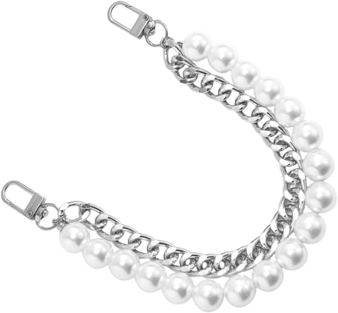 Fashion Faux Pearl Handbag Chain Replacement Strap for Purses