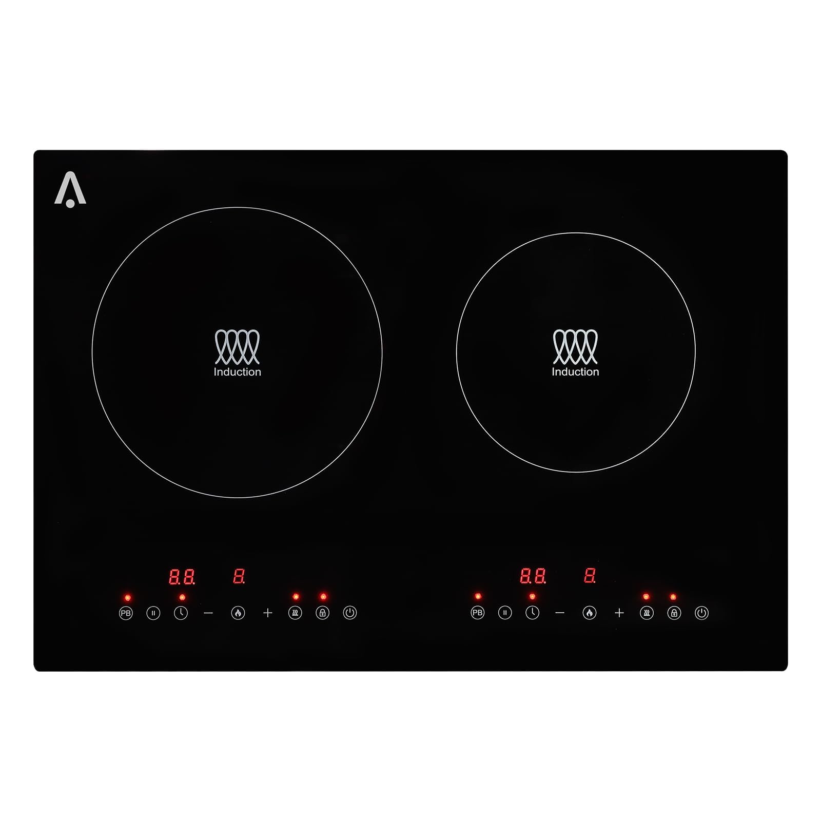 Snapklik.com : 14.1 Inch 2 Burners Electric Cooktop, 1800W Built-In