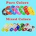 Papacharms 30PCS 7 Inch Wristbands Silicone Random Colors Bracelets Adjustable Bracelet Mixed Cute Charm Wristband With Hole for Shoe Charms Party Birthday Gifts…