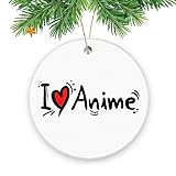 Cute Christmas Tree Ornaments for Home,Friends,Family Hanging Souvenir,I Love Anime