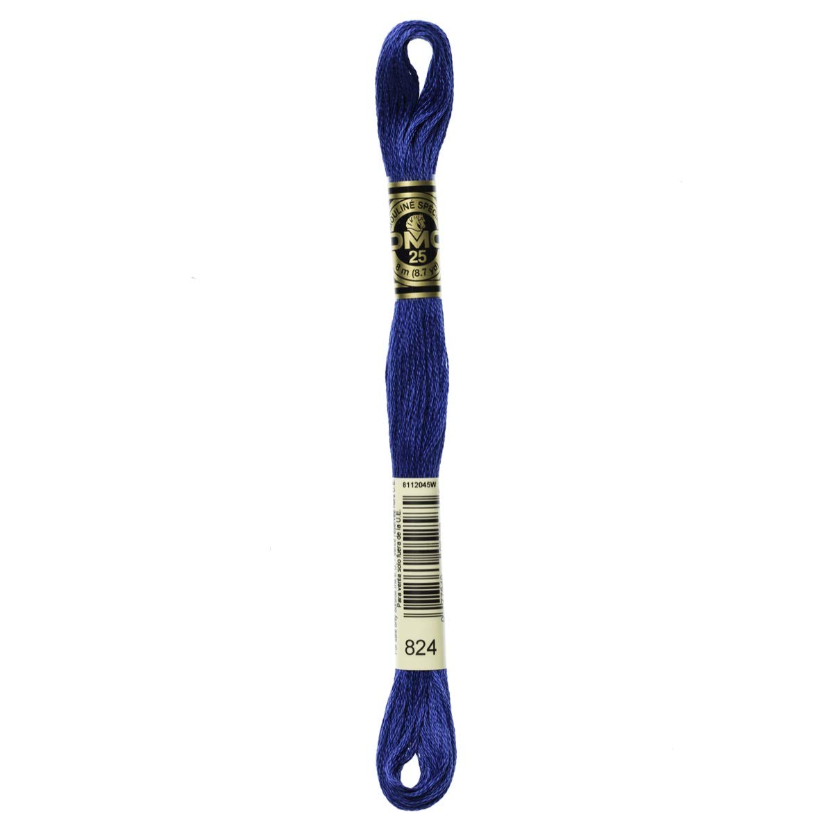 DMC Embroidery Floss Mouline Stranded Cotton Thread for Hand Embroidery and Sewing - Colour No: 824-5 x 8m Skeins — image 1