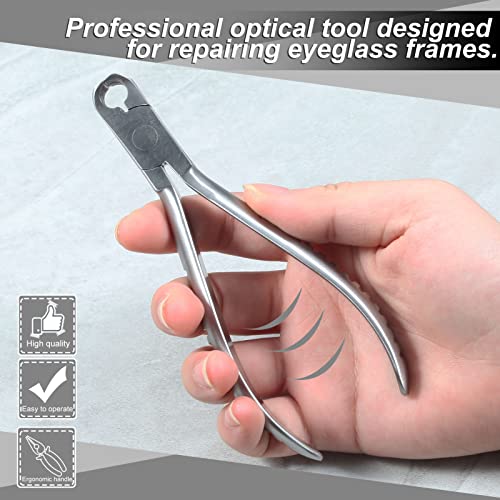 LEONTOOL Eyeglass Cutting Pliers 5 Inch Eyeglasses Repairing Plier for Cutting Long Screws Plastic Rubber Plugs Eye Glasses Repair Cutter Plier with Professional Eyeglass Repair Screwdriver - Image 4
