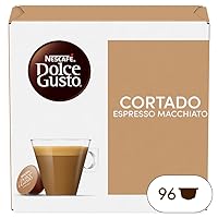 NESCAFÉ DOLCE GUSTO Cortado Espresso Macchiato Caffè, 6 Confezioni da 16 Capsule (96)