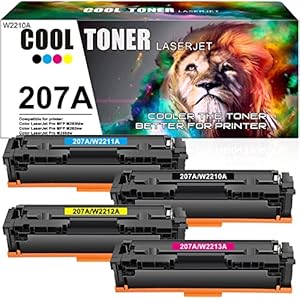 Cool Toner Compatibele tonercartridge als vervanging voor HP 207A 207X Color Laserjet Pro MFP M283fdw M255dw M282nw M283fdn M255nw W2210A W2211A W2212A W213A toner – zwart cyaan geel magenta