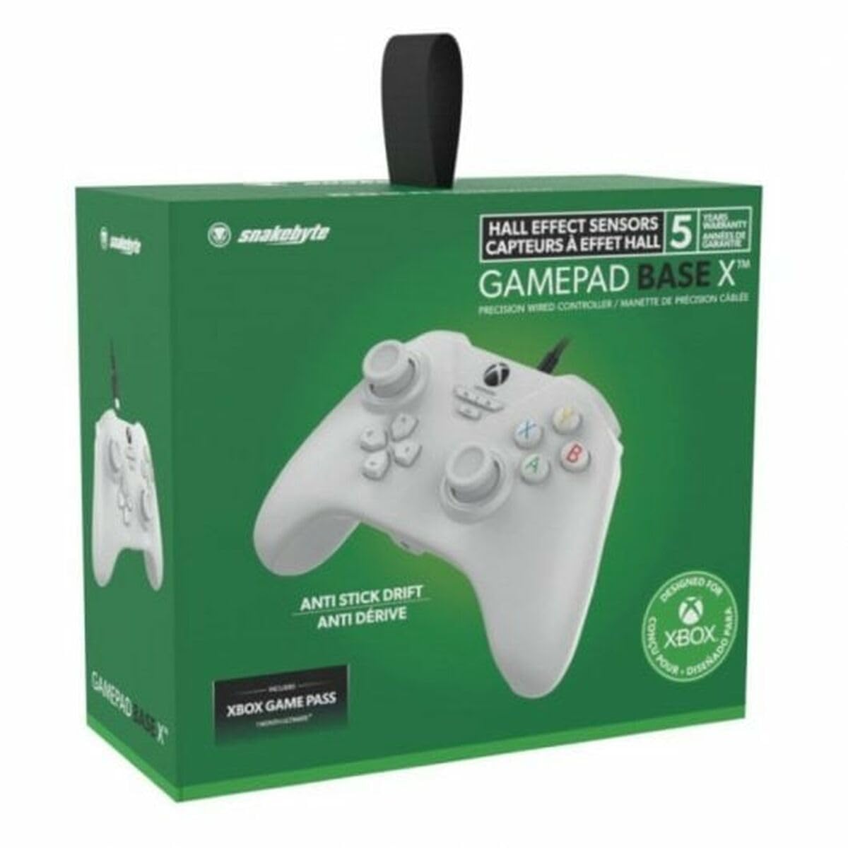 Kontroler SNAKEBYTE GAMEPAD BASE X SB922466 przewodowy gamepad do Xbox/PC biały