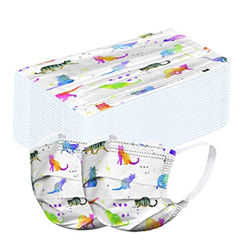 Preisvergleich Produktbild LILICAT 50 Stücke Einweg Erwachsene mund und Nasenschutz undschutz, Mundbedeckung Atmungsaktive Staubschutz Bandana Frauen männlich Staubdicht Multifunktional Halstuch Schlauchtuch