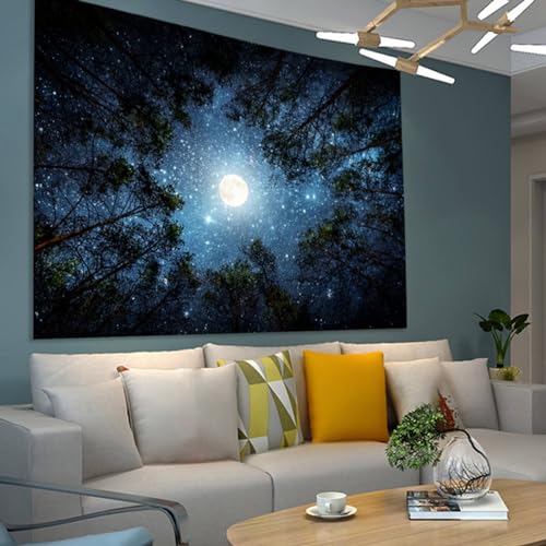 Apdidl Forest Galaxy Starry Tapestry For Bedroom Ceiling thumb #4