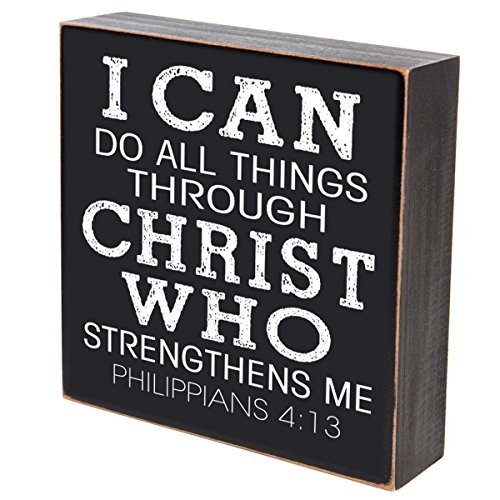 LifeSong Milestones I Can Do All Things Through Christ Who Strengthens Me Wedding for Couple, Housewarming Gift Ideas for Mr. and Mrs. Shadow Box 6