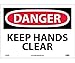 DANGER, KEEP HANDS CLEAR, 10X14, PS VINYL (7 Pack)