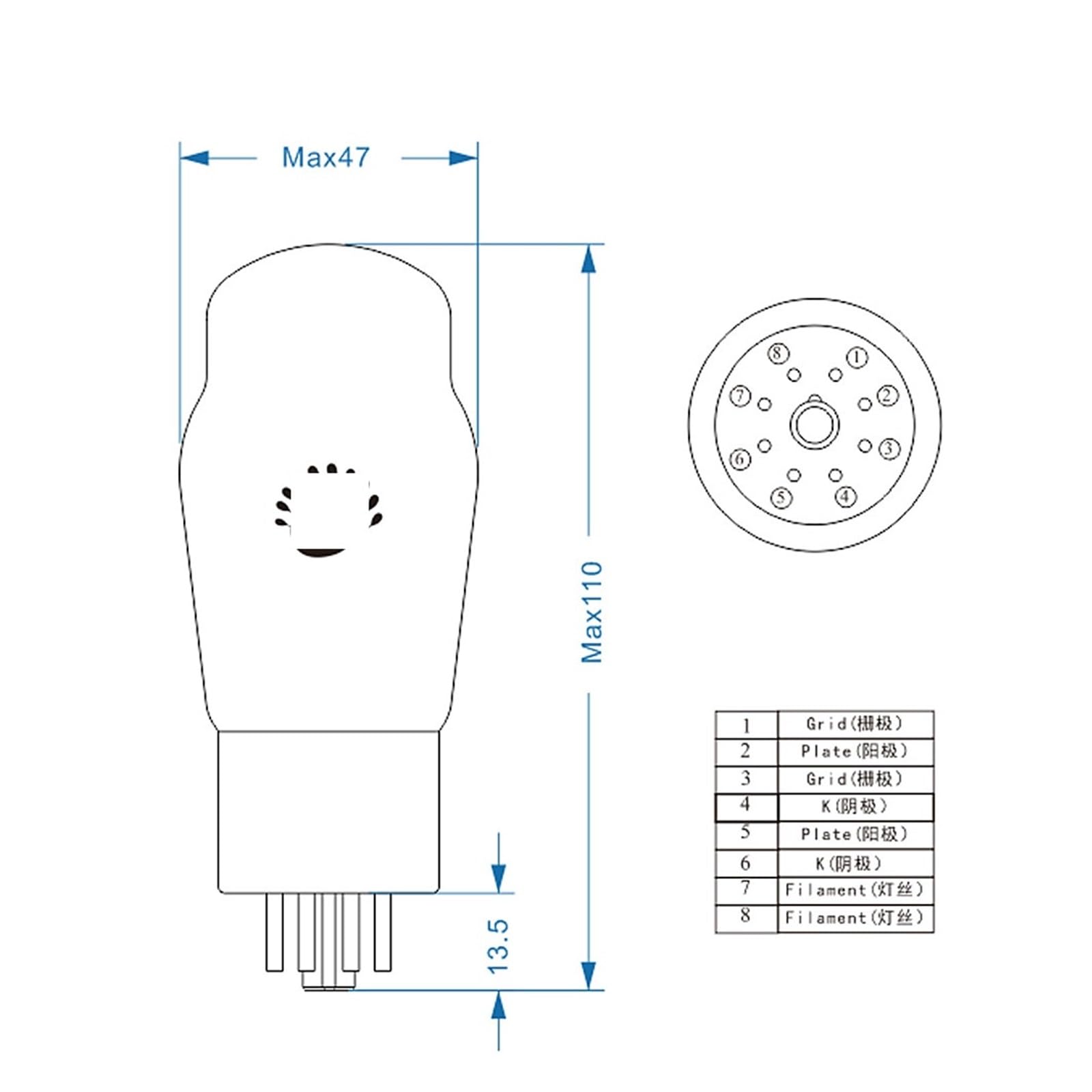 A274B Tube Upgrade 5U4G 5Z3P 5R4 274B 5AR4 GZ34 5Z4P 274B HiFi Audio(1PCS)