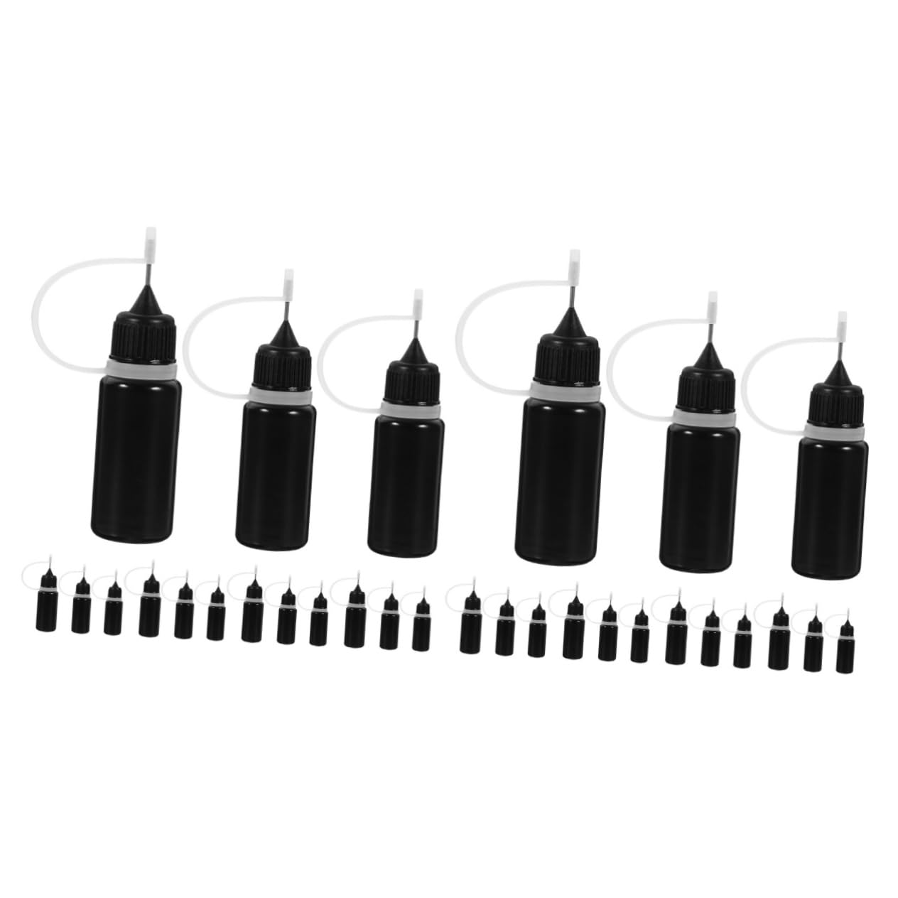 OUNONA 60piezas Botellas De Aplicador De Precisión Para Pegamento Líquido Botellas Reutilizables Para Manualidades y Proyectos Diy