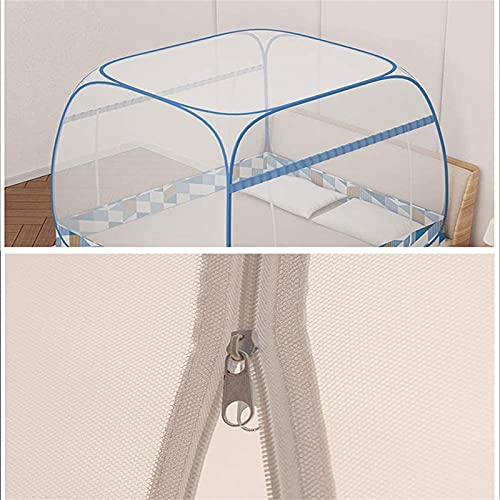 Pop-up Bedrukte Klamboe-sprei, Draagbare Klamboe Voor Op Reis, Vierkante Yurts Volledig Omsloten Bednetten, Opvouwbaar… - Afbeelding 4