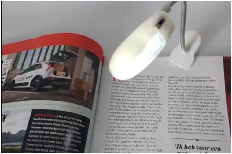 Generico Flexible LED Lamp with Clip Reading Light Book Reading Night Bed