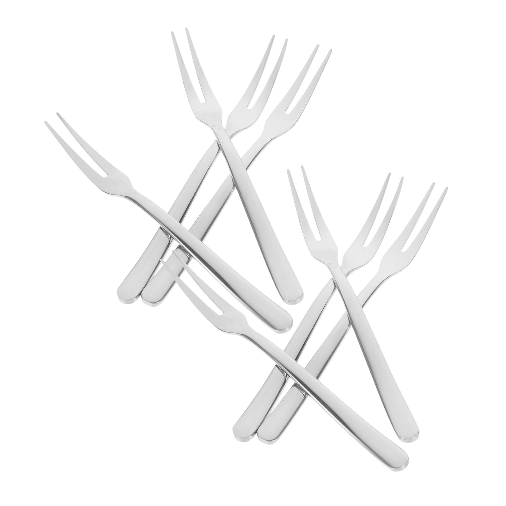 Ipetboom 8pezzi Forchette in Acciaio Inox da Dessert Forchette da Antipasto da Cocktail per Servire Frutta e Antipasti per Feste e Ristoranti