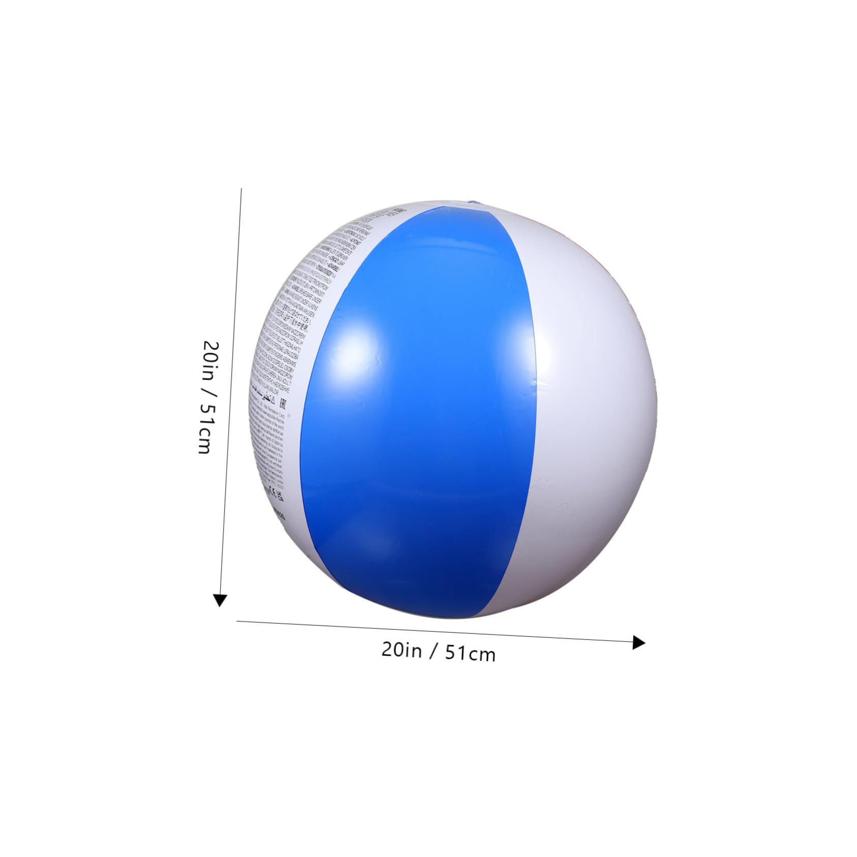 Kisangel Beach Balls Inflatable Beach Ball 51cm Bulk Jumbo for Pool Family Fun Game