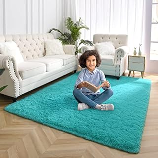 YJ.GWL Soft Shaggy Area Rugs for Bedroom Fluffy Living Room Rugs Nursery Girls