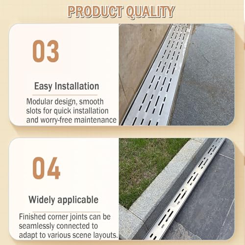 Solution de drainage étroite contre l'eau stagnante du patio - 6
