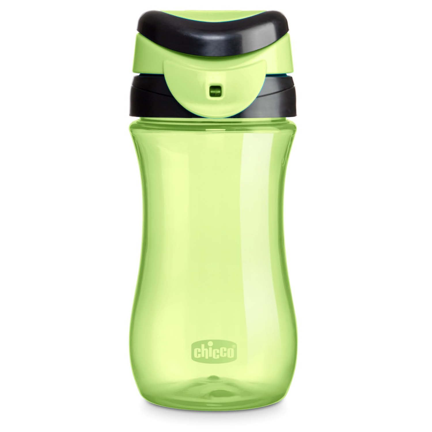 Chicco Travel Cup, Tazza per Bambini 2 Anni, Pratica Apertura, Beccuccio Integrato, Chiusura Ermetica, Facile da Trasportare, Capacità 350 ml, Verde