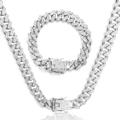 LOCCY 12 MM Iced Out Cuban Chain Set Cover
