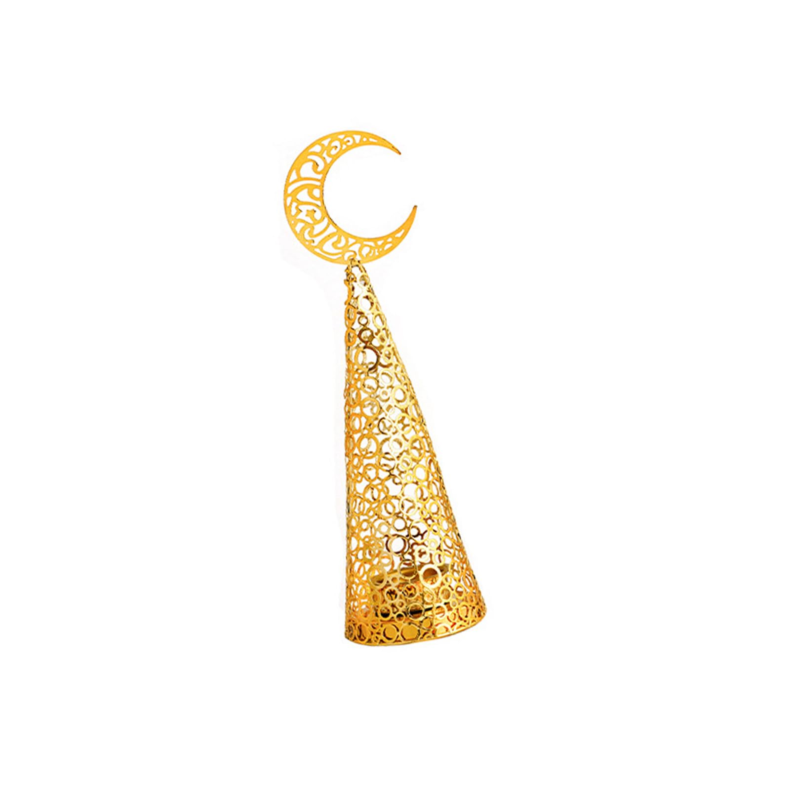 Tsophreniq Middle Eastern Cutout Metal Incenses Holder Bakhoors Burners Diffuser for Muslims Islamics Aromatherapies Furnaces Decors Golden Cutout Metal Incenses Burners