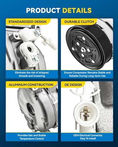 Image of PHILTOP NEW Air Conditioner AC Compressor with Clutch Replacement for Scion tC 2007-2010