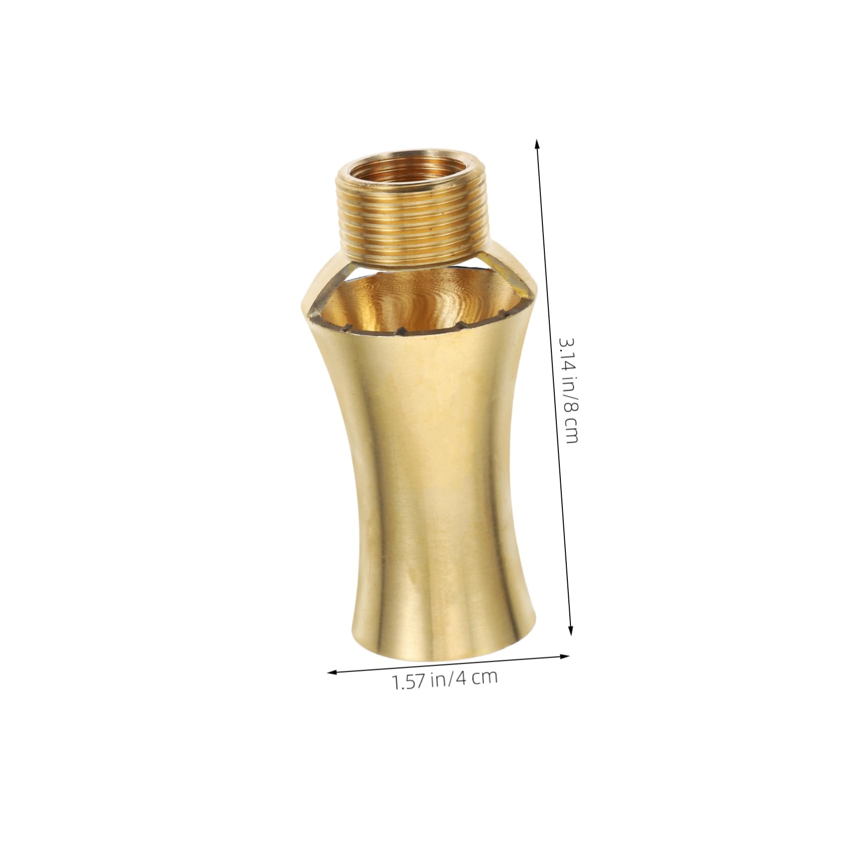 FUNOMOCYA Brass Fountain Nozzle for Outdoor Decor Easy to Install Water Fountain Spray Head for Gardens Courtyards and More Artistic Parabolic Water Display with Stable Streams
